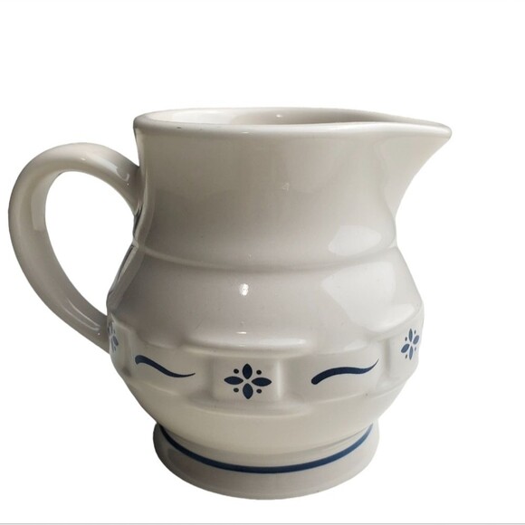LONGABERGER Heritage Blue Woven Traditions Creamer Pitcher - Picture 1 of 6